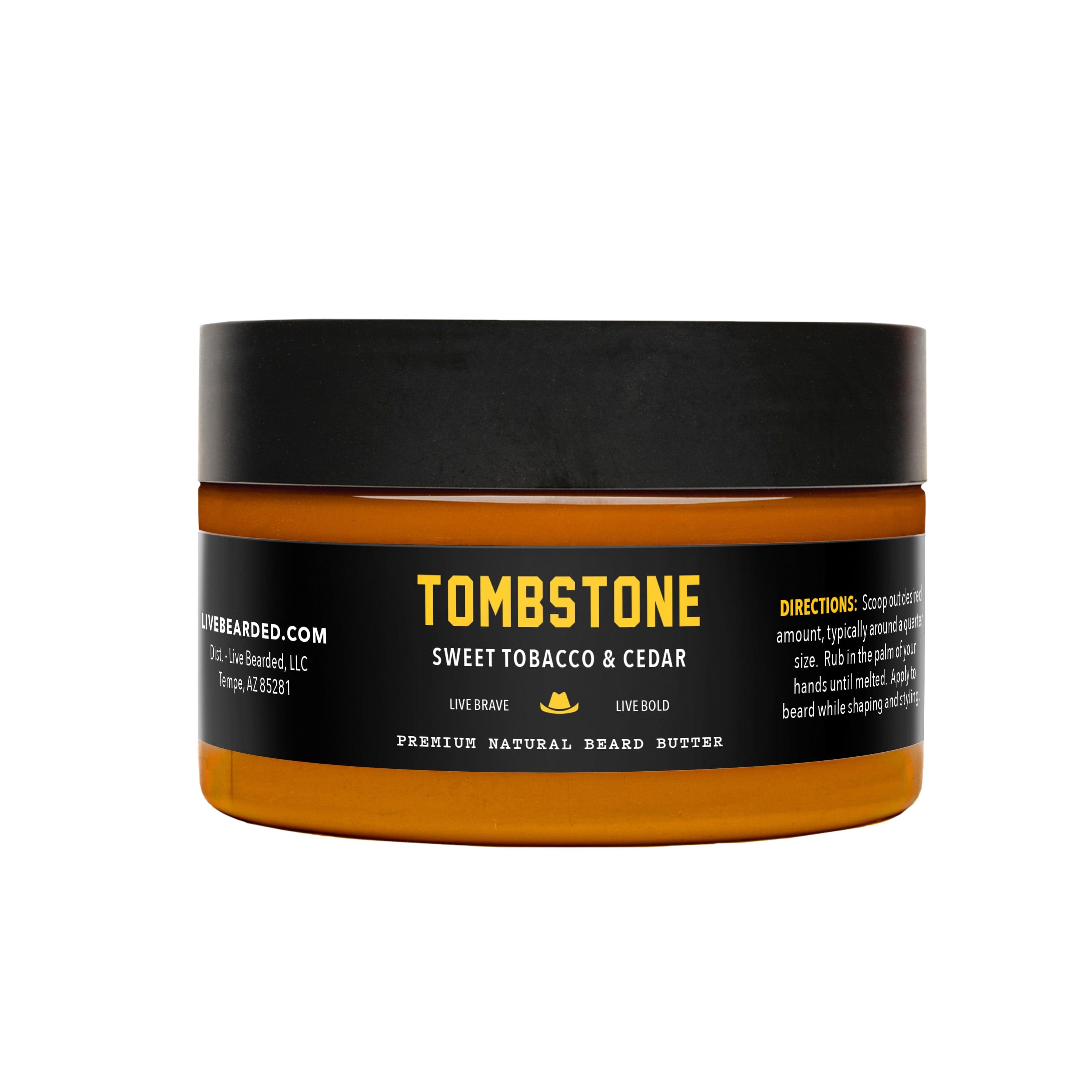 Tombstone Beard Butter Jar